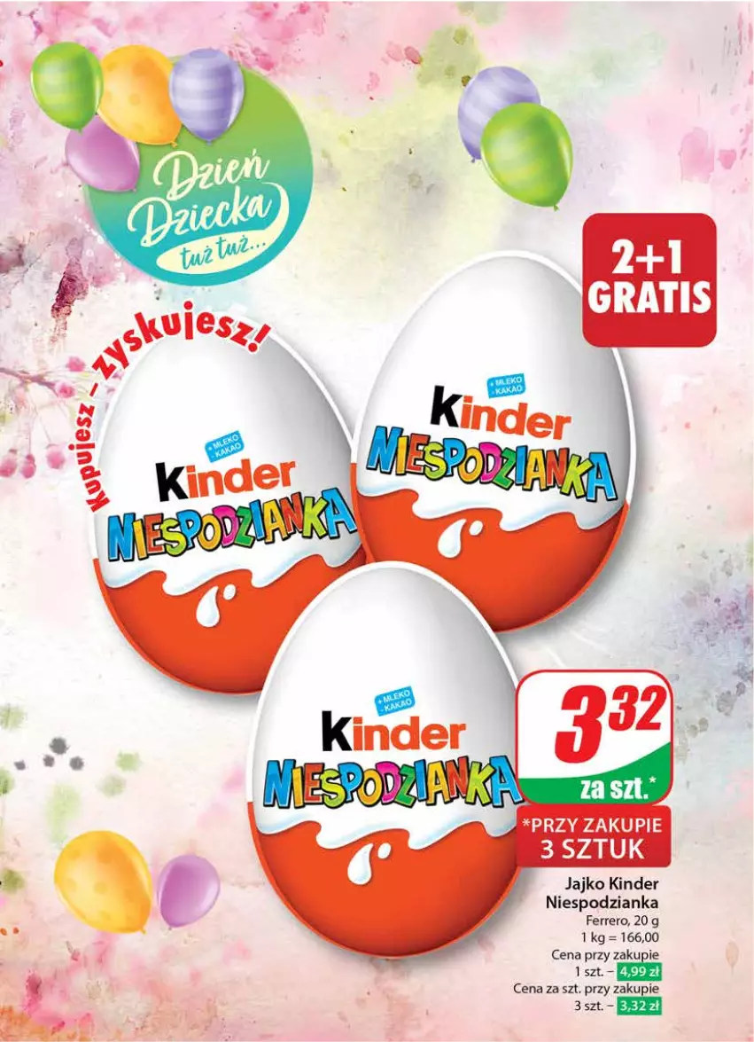 Gazetka promocyjna Dino - Gazetka 21 / 2024 - ważna 22.05 do 28.05.2024 - strona 4 - produkty: Ferrero, Gra, Kinder