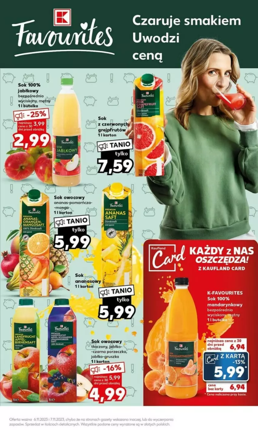 Gazetka promocyjna Kaufland - ważna 06.11 do 07.11.2023 - strona 14 - produkty: Ananas, Fa, Grejpfrut, Mango, Por, Sok