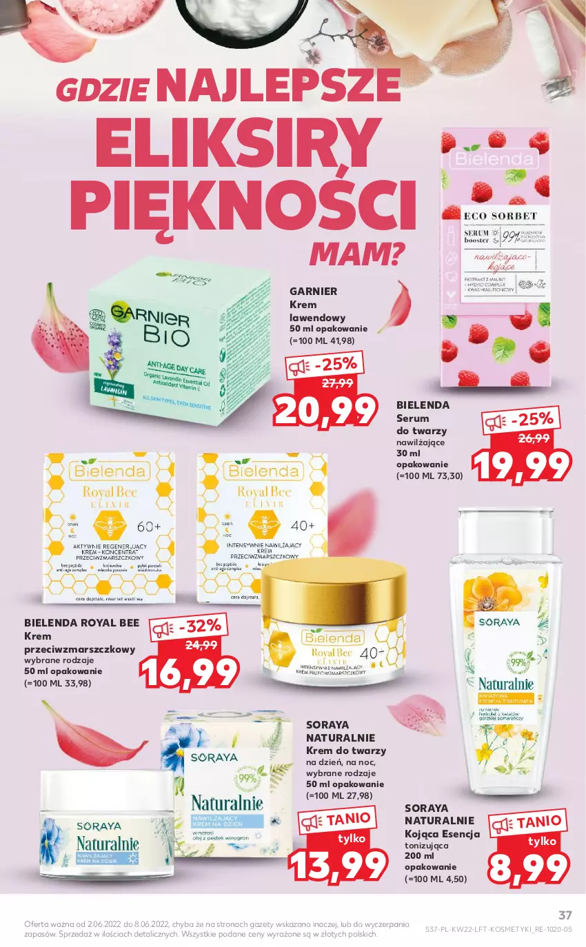 Gazetka promocyjna Kaufland - OFERTA TYGODNIA - ważna 02.06 do 08.06.2022 - strona 37 - produkty: Bielenda, Garnier, Krem do twarzy, Krem przeciwzmarszczkowy, Mars, Rum, Ser, Serum, Serum do twarzy