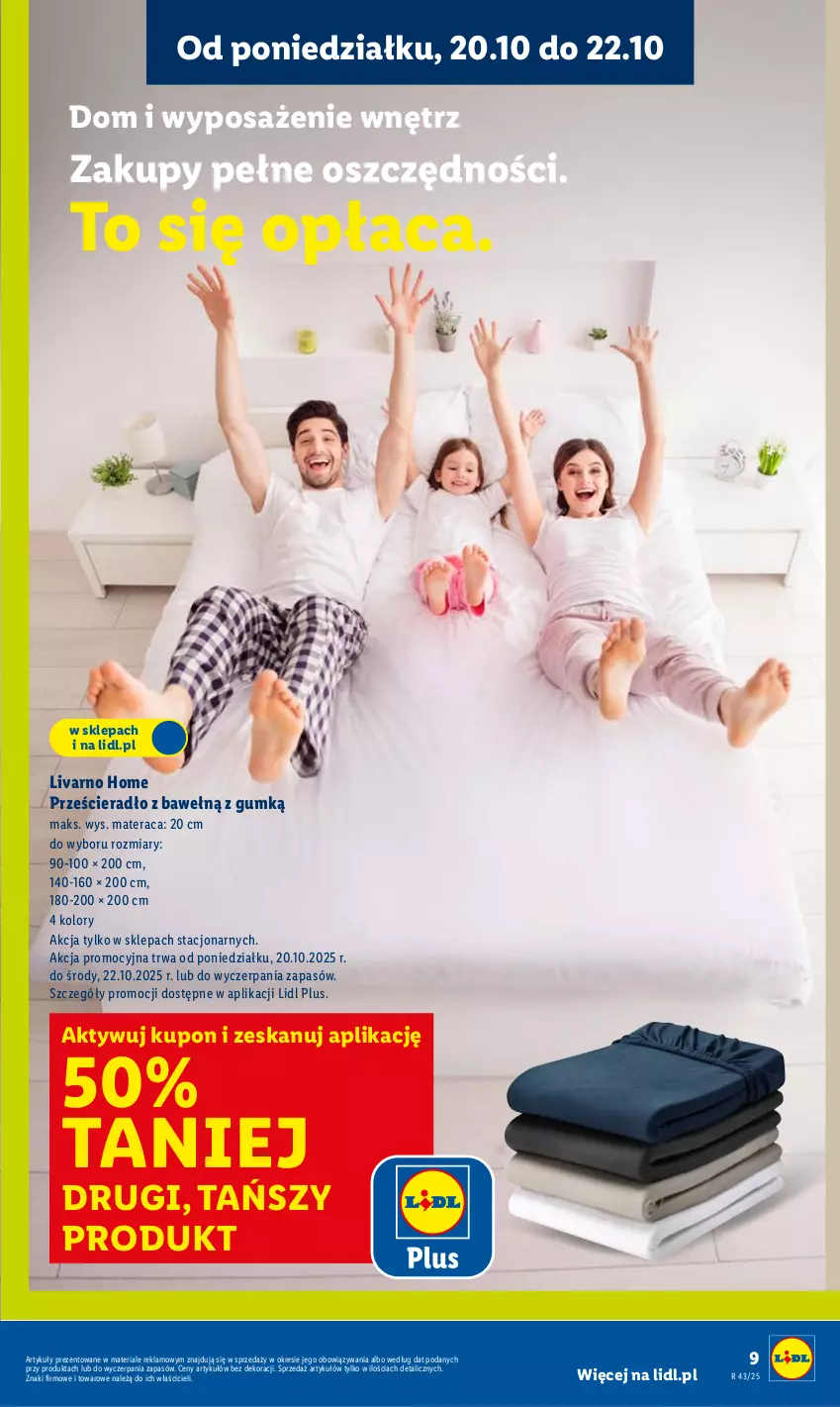 Gazetka promocyjna Lidl - GAZETKA - ważna 20.10 do 25.10.2025 - strona 13 - produkty: Ivar, Materac, Prześcieradło, Tera