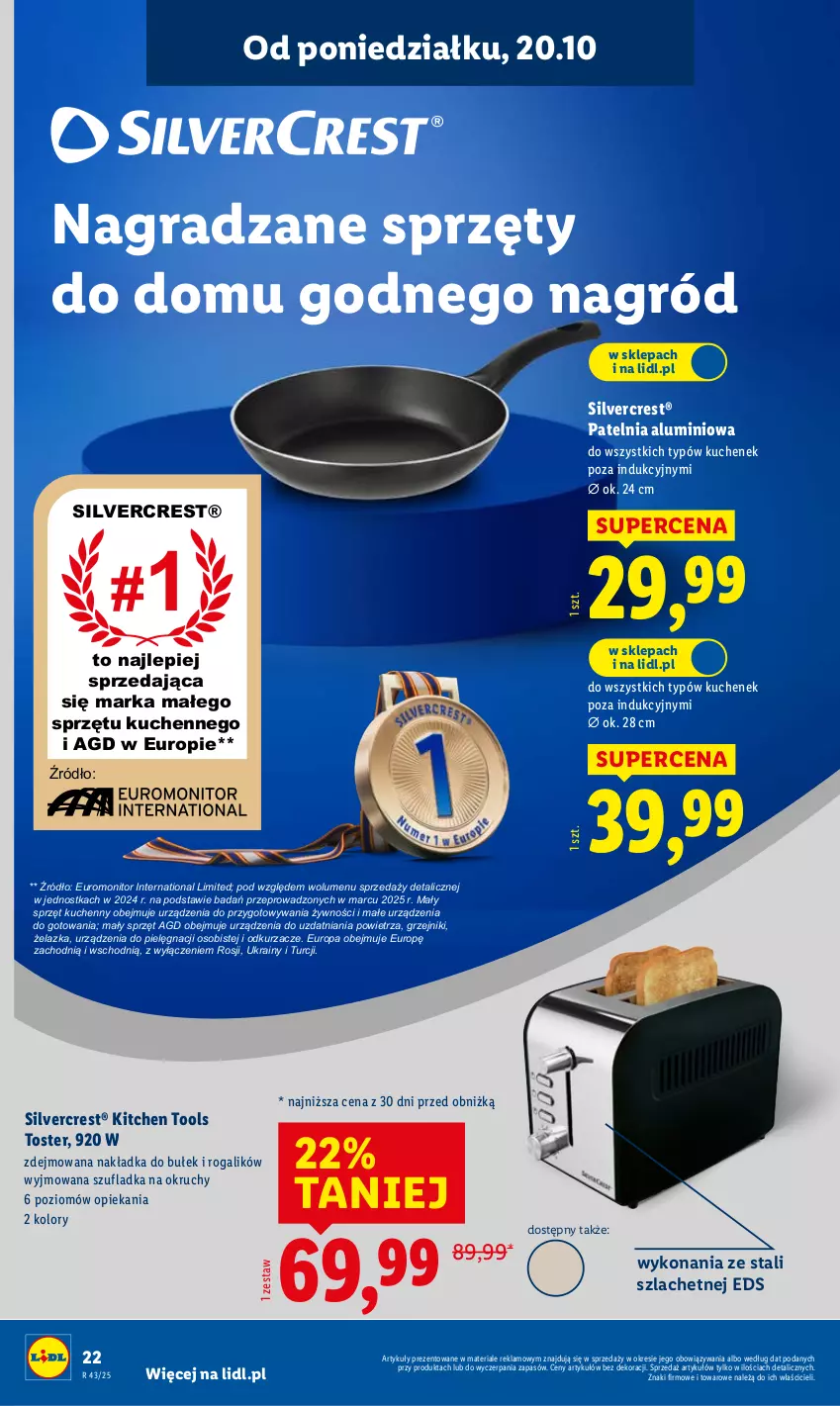 Gazetka promocyjna Lidl - GAZETKA - ważna 20.10 do 25.10.2025 - strona 26 - produkty: Gra, Grzejnik, Monitor, Odkurzacz, Odkurzacze, Patelnia, Rogal, Silvercrest, Toster