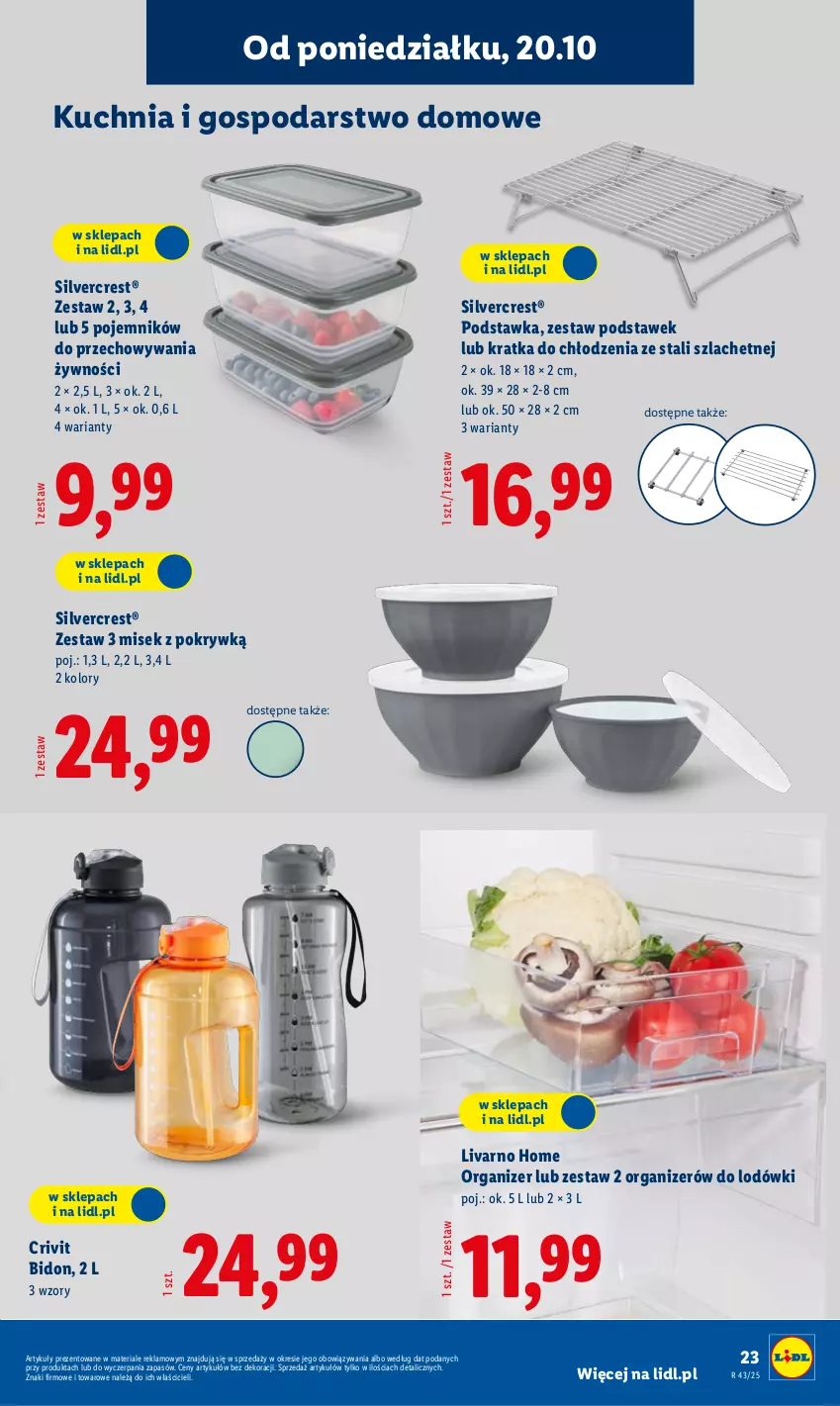 Gazetka promocyjna Lidl - GAZETKA - ważna 20.10 do 25.10.2025 - strona 27 - produkty: Ivar, Kuchnia, Organizer, Pojemnik, Silvercrest