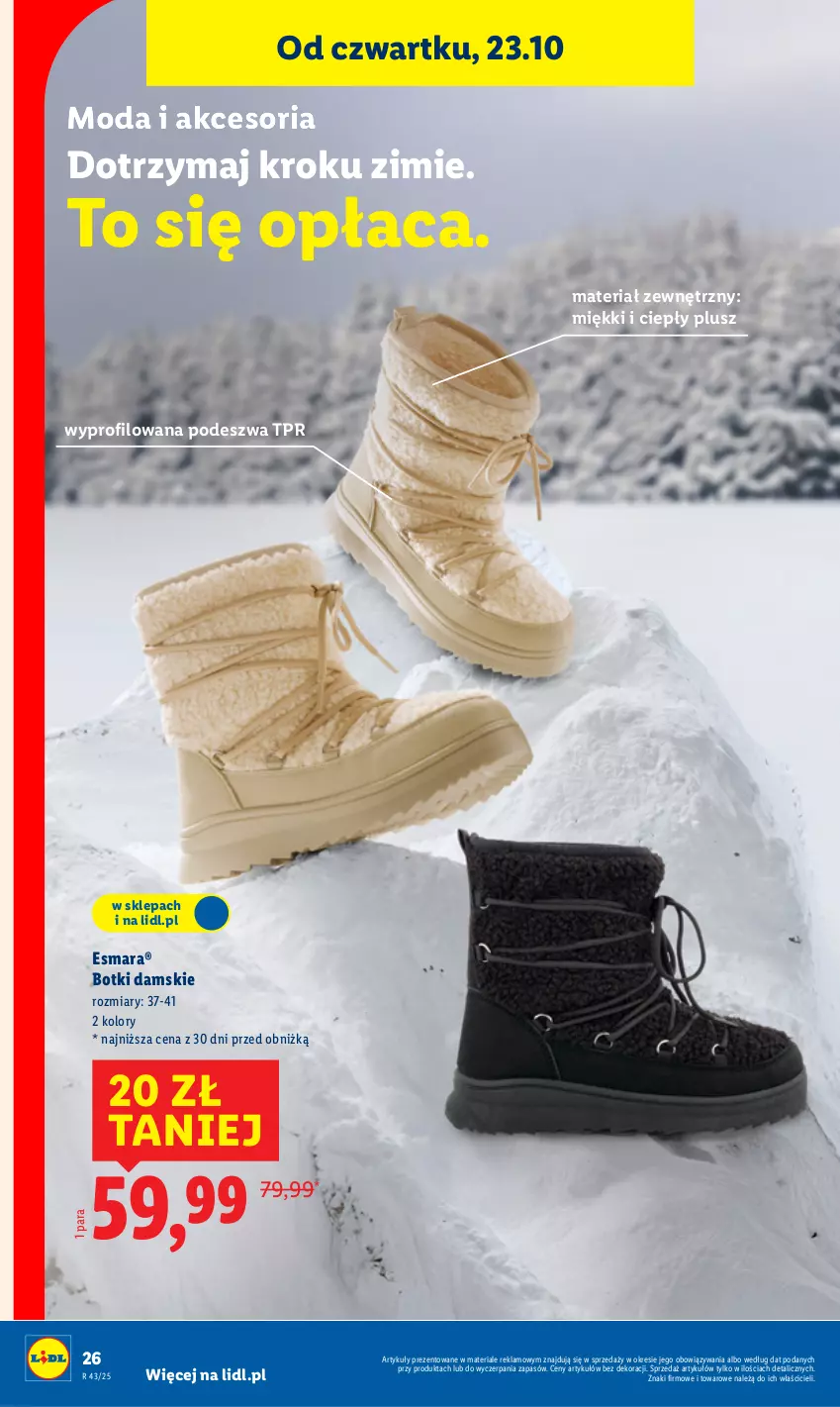 Gazetka promocyjna Lidl - GAZETKA - ważna 20.10 do 25.10.2025 - strona 30 - produkty: Botki, Moda