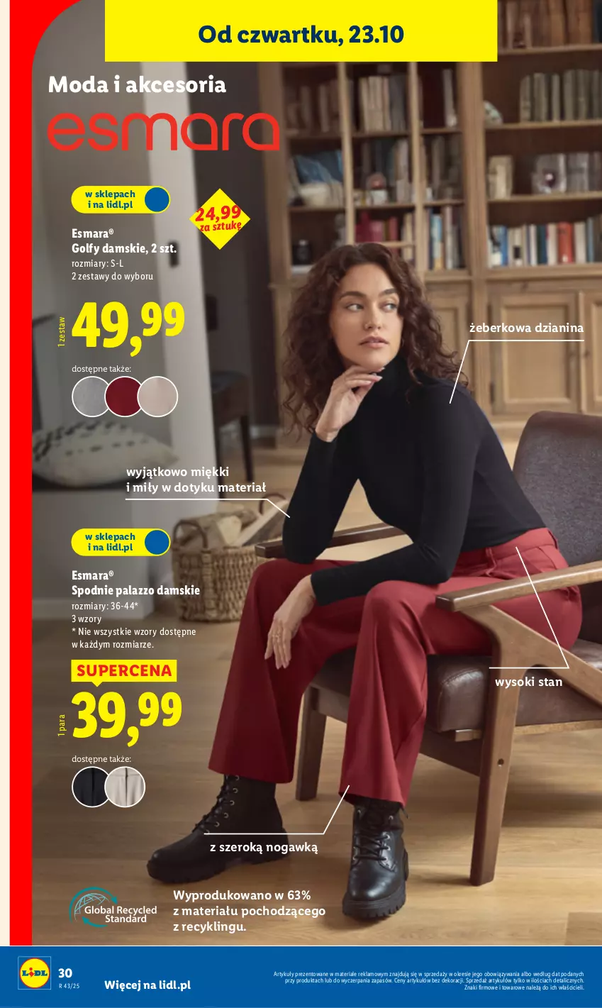 Gazetka promocyjna Lidl - GAZETKA - ważna 20.10 do 25.10.2025 - strona 34 - produkty: Control, Moda, Sok, Spodnie