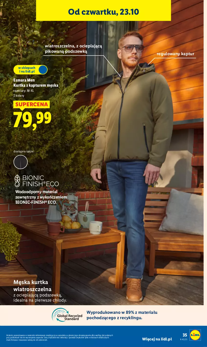 Gazetka promocyjna Lidl - GAZETKA - ważna 20.10 do 25.10.2025 - strona 39 - produkty: Finish, Kurtka, Kurtka z kapturem, Por