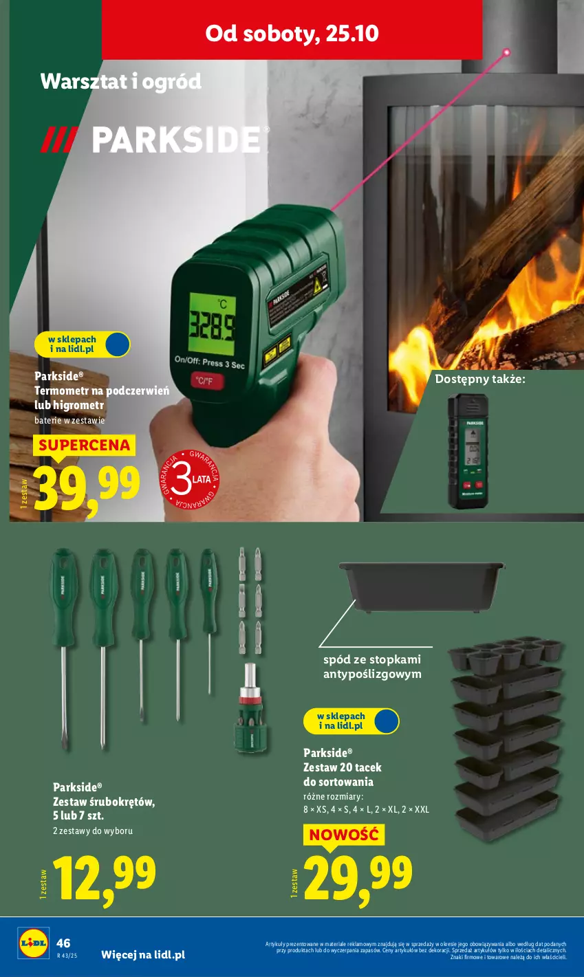 Gazetka promocyjna Lidl - GAZETKA - ważna 20.10 do 25.10.2025 - strona 50 - produkty: Ogród, Parkside, Termometr, Top
