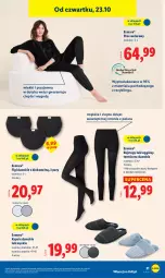 Gazetka promocyjna Lidl - GAZETKA - Gazetka - ważna od 25.10 do 25.10.2025 - strona 35 - produkty: Top, Gin, Kapcie, Rajstopy, Dres, Legginsy, Figi