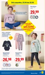Gazetka promocyjna Lidl - GAZETKA - Gazetka - ważna od 25.10 do 25.10.2025 - strona 37 - produkty: Body, Dzieci, Bluza, Piżama