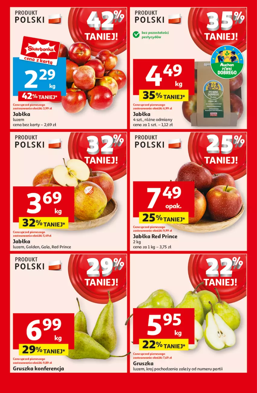 Gazetka promocyjna Auchan - Gazetka Pewność Niskich Cen Hipermarket - ważna 13.03 do 19.03.2025 - strona 5 - produkty: Gala, Jabłka