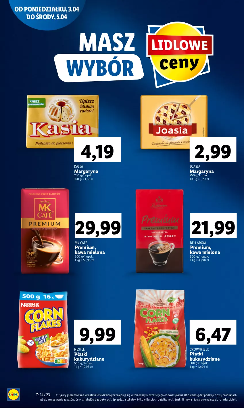 Gazetka promocyjna Lidl - GAZETKA - ważna 03.04 do 05.04.2023 - strona 18 - produkty: Bell, Bella, Kasia, Kawa, Kawa mielona, Margaryna, Nestlé