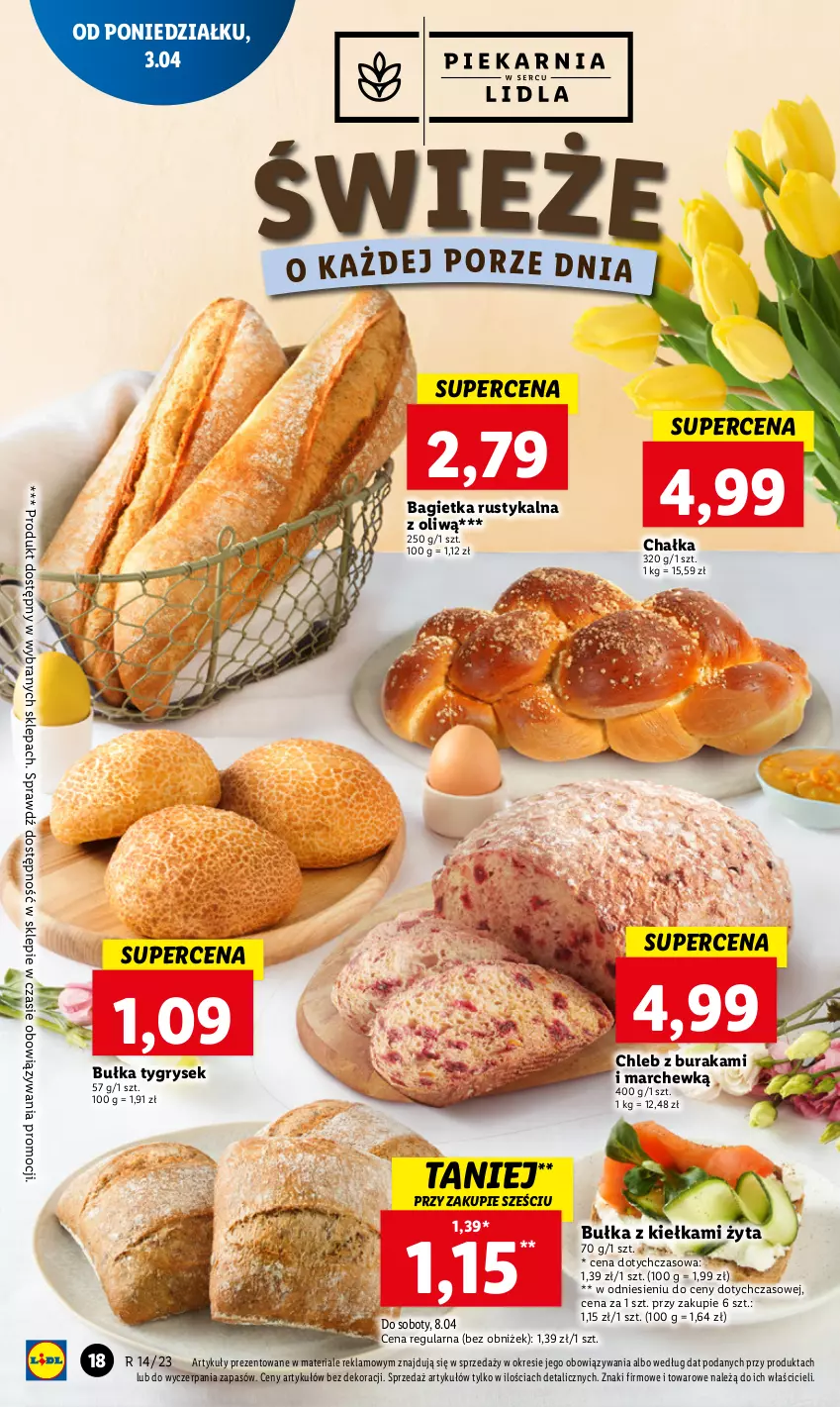 Gazetka promocyjna Lidl - GAZETKA - ważna 03.04 do 05.04.2023 - strona 22 - produkty: Bagietka, Bułka, Chleb, Gry, Rust