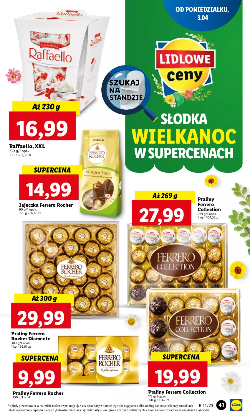 Gazetka promocyjna Lidl - GAZETKA - ważna 03.04 do 05.04.2023 - strona 47 - produkty: Fa, Ferrero, Ferrero Rocher, Praliny, Raffaello