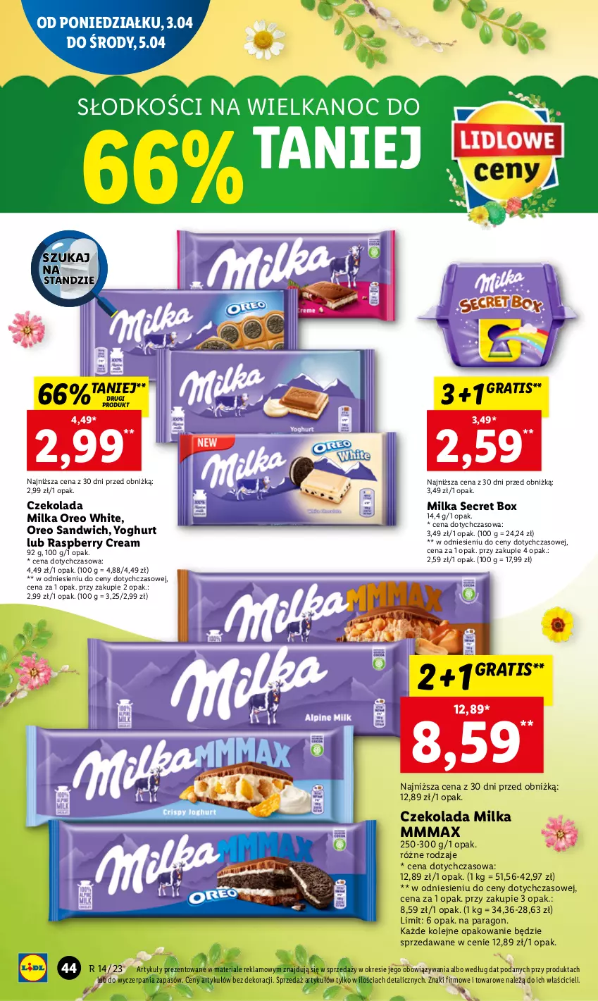 Gazetka promocyjna Lidl - GAZETKA - ważna 03.04 do 05.04.2023 - strona 50 - produkty: Czekolada, Gra, Milka, Olej, Oreo