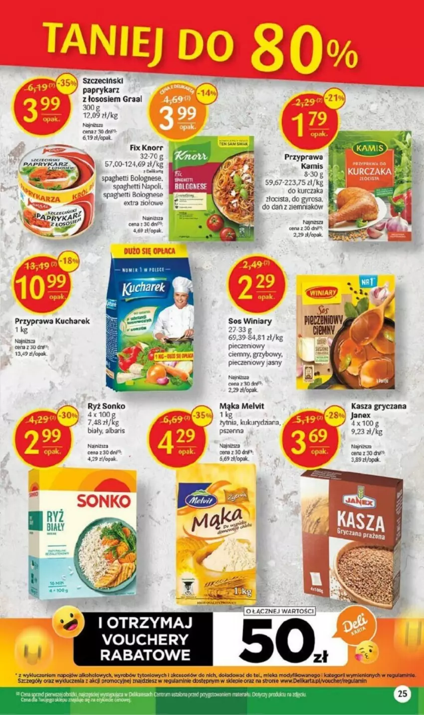 Gazetka promocyjna Delikatesy Centrum - ważna 28.09 do 08.10.2023 - strona 18 - produkty: Fa, Gra, Graal, Gry, Gyros, Kamis, Kasza, Kasza gryczana, Knorr, Koc, Kucharek, LG, Mąka, Melvit, Miecz, Papryka, Paprykarz, Piec, Ryż, Sonko, Sos, Spaghetti, Winiary