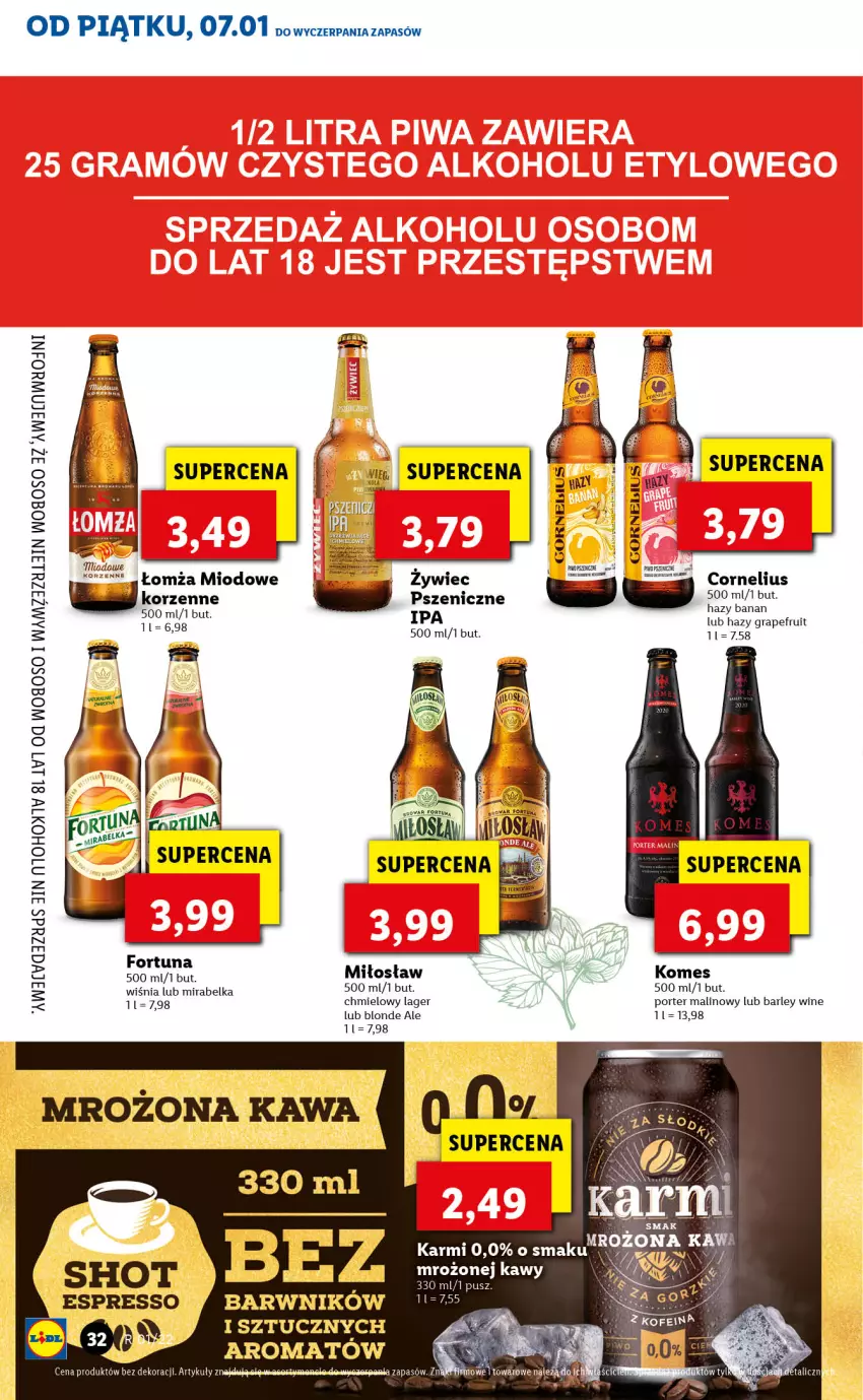 Gazetka promocyjna Lidl - GAZETKA - ważna 07.01 do 09.01.2022 - strona 32 - produkty: Fa, Gra, Karmi, Kawa, Nioh, Por