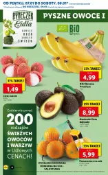 Gazetka promocyjna Lidl - GAZETKA - Gazetka - ważna od 09.01 do 09.01.2022 - strona 8 - produkty: Banany, Sok, Pomarańcze, LUSTi, Liczi