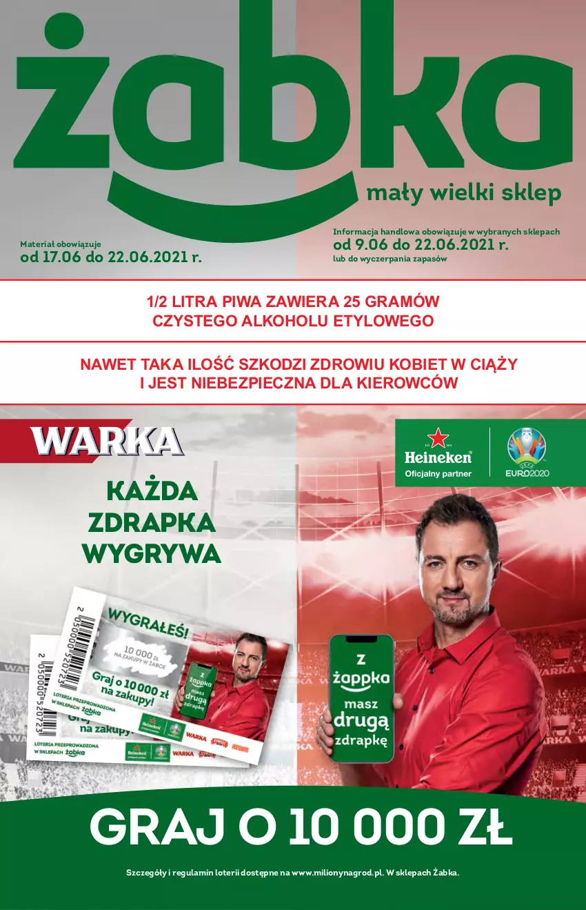 Gazetka promocyjna Żabka - ważna 17.06 do 22.06.2021 - strona 1 - produkty: Gra, Gry, Lion, Piec, Piwa