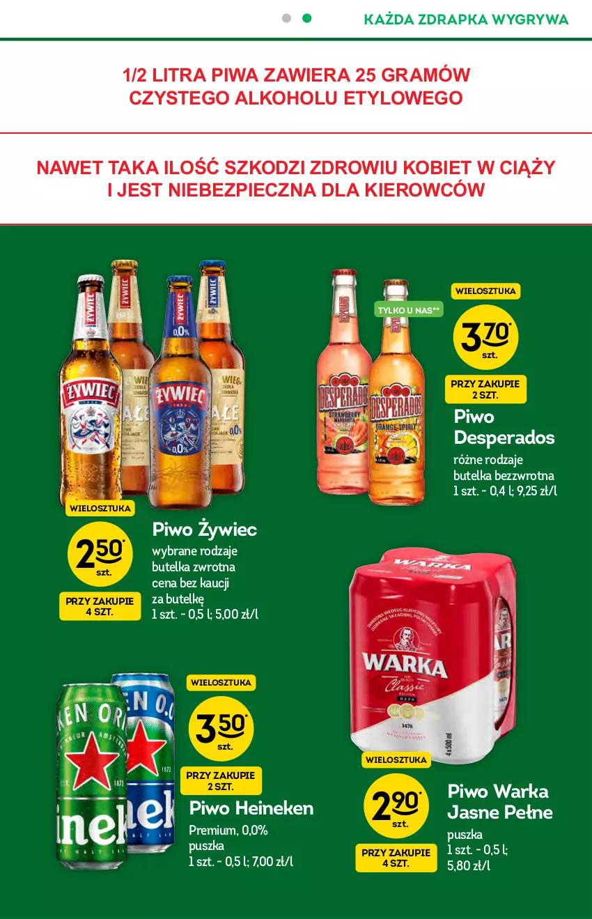 Gazetka promocyjna Żabka - ważna 17.06 do 22.06.2021 - strona 11 - produkty: Desperados, Gra, Gry, Heineken, O nas, Piec, Piwa, Piwo, Warka