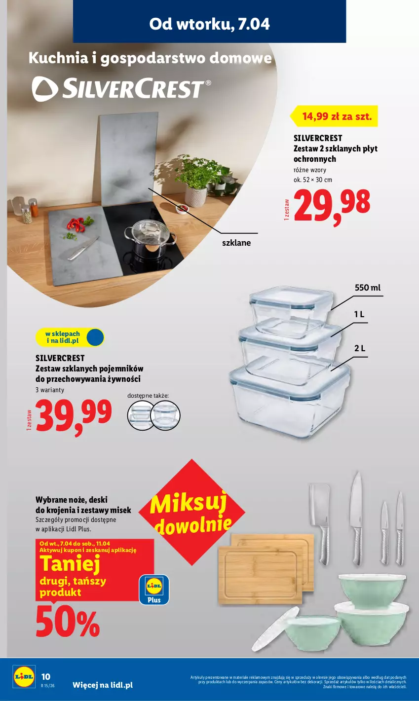 Gazetka promocyjna Lidl - Katalog ważny od 7.04 - ważna 07.04 do 11.04.2026 - strona 12 - produkty: Kuchnia, Noż, Pojemnik, Silvercrest