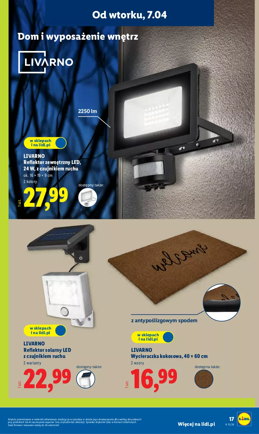 Gazetka promocyjna Lidl - Katalog ważny od 7.04 - ważna 07.04 do 11.04.2026 - strona 19 - produkty: Ivar, Kokos, Reflektor, Wycieraczka