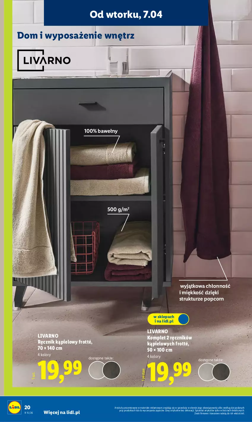 Gazetka promocyjna Lidl - Katalog ważny od 7.04 - ważna 07.04 do 11.04.2026 - strona 22 - produkty: Ivar, Popcorn, Ręcznik, Ręcznik kąpielowy