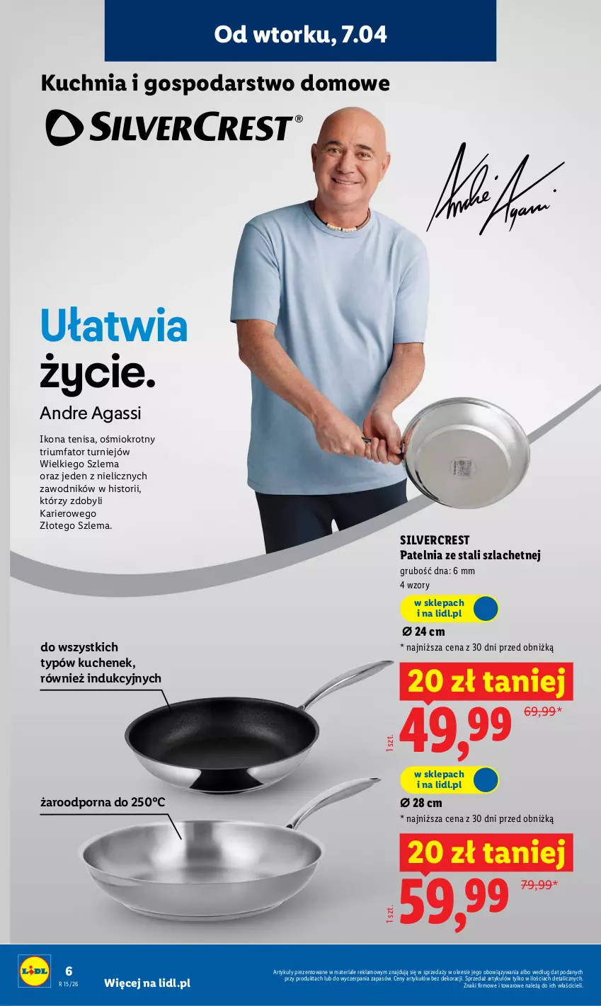 Gazetka promocyjna Lidl - Katalog ważny od 7.04 - ważna 07.04 do 11.04.2026 - strona 8 - produkty: Fa, Kuchnia, Patelnia, Por, Silvercrest