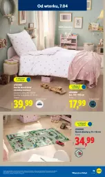 Gazetka promocyjna Lidl - Katalog ważny od 7.04 - Gazetka - ważna od 11.04 do 11.04.2026 - strona 21 - produkty: Koc, Ivar, Pościel, Pościel dwustronna, Poszewka, Dzieci, Dywan