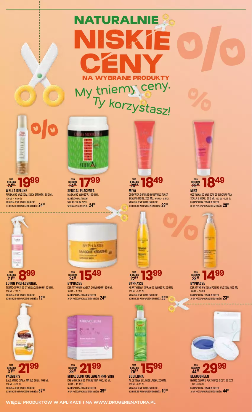 Gazetka promocyjna Drogerie Natura - Gazetka Drogerie Natura - ważna 17.06 do 06.07.2026 - strona 8 - produkty: Balsam do ciała, Hydrożelowe płatki pod oczy, Maska, Maska do twarzy, Maska do włosów, Masło, Odżywka, Pianka do włosów, Ser, Szampon, Wella