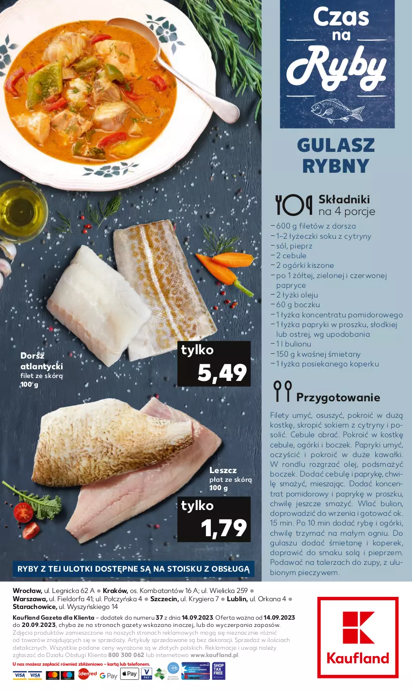 Gazetka promocyjna Kaufland - Kaufland - ważna 14.09 do 20.09.2023 - strona 2 - produkty: Boczek, Bulion, Cytryny, Dorsz, Fa, Kawa, Koncentrat pomidorowy, Lion, Olej, Orka, Piec, Pieprz, Por, Sok, Sól, Talerz, Wagi