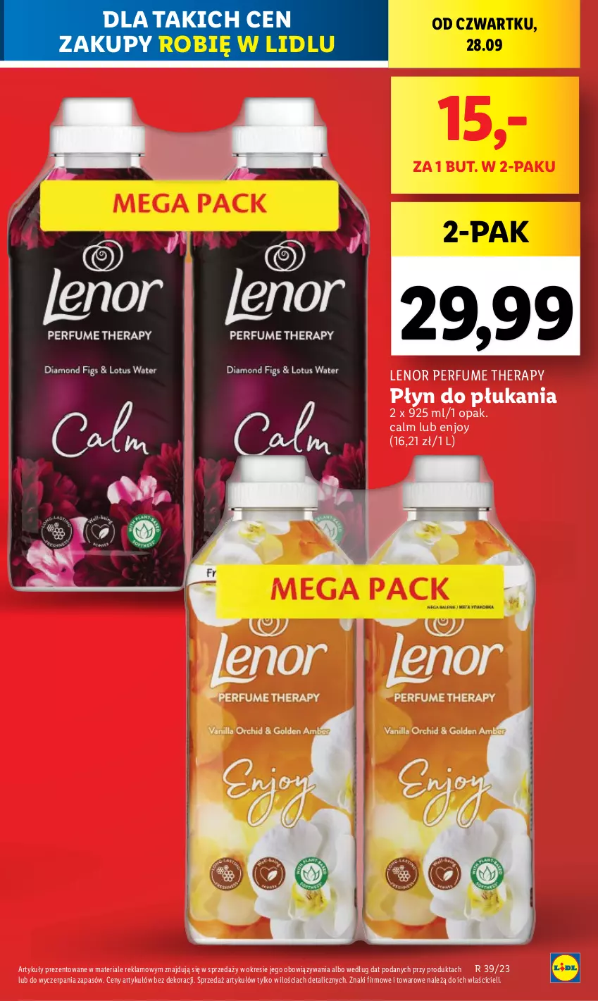 Gazetka promocyjna Lidl - GAZETKA - ważna 28.09 do 30.09.2023 - strona 17 - produkty: Lenor, Perfum, Płyn do płukania