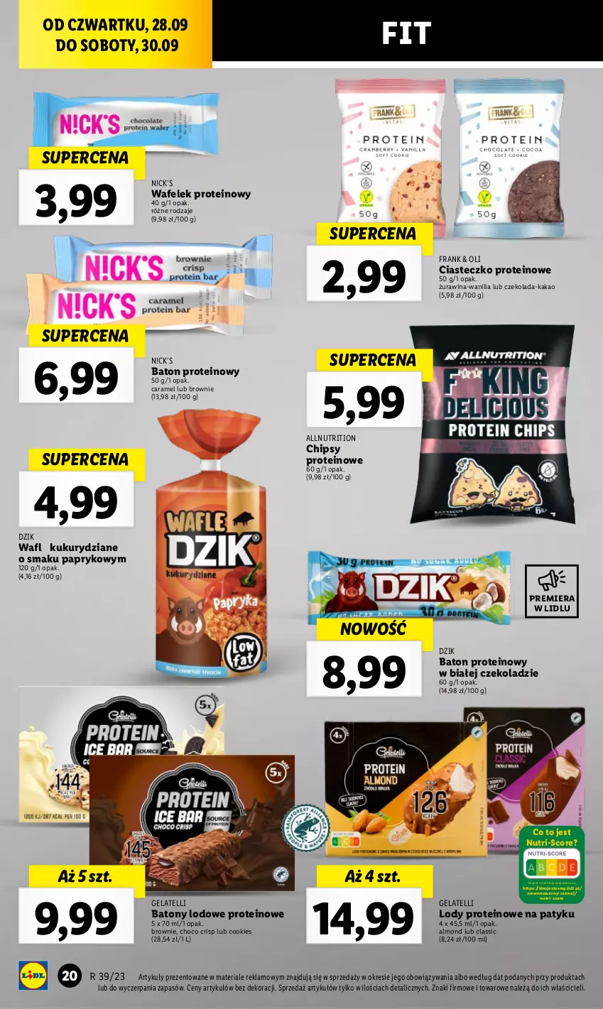 Gazetka promocyjna Lidl - GAZETKA - ważna 28.09 do 30.09.2023 - strona 34 - produkty: Baton, Brownie, Chipsy, Czekolada, Kakao, Lody, Wafelek, Wazon