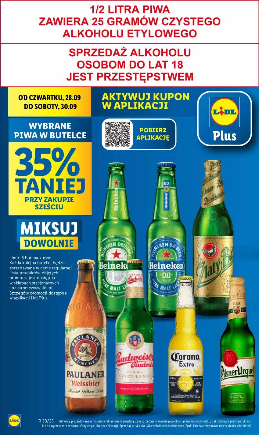 Gazetka promocyjna Lidl - GAZETKA - ważna 28.09 do 30.09.2023 - strona 8 - produkty: Olej, Piwa