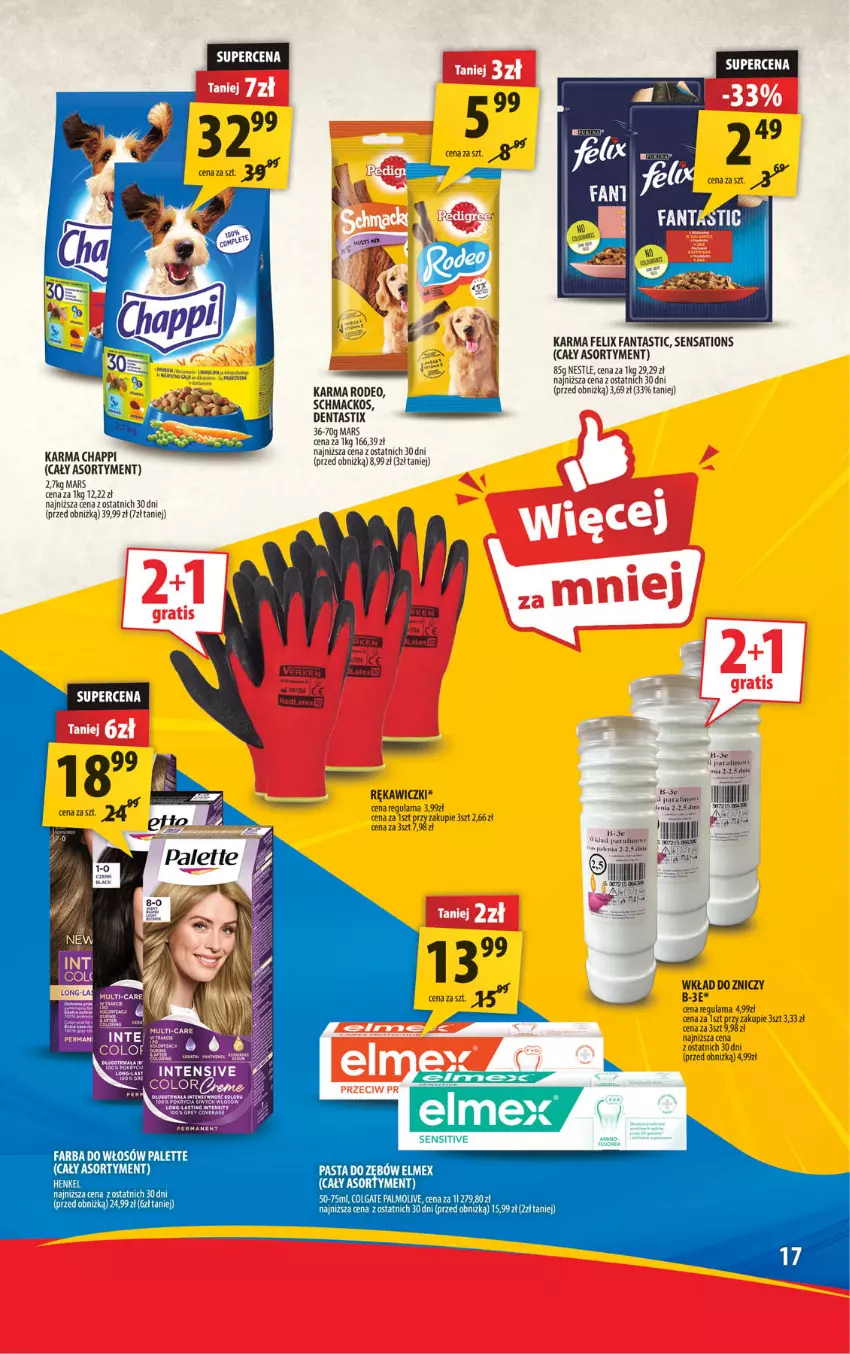 Gazetka promocyjna Arhelan - Gazetka - ważna 07.03 do 16.03.2025 - strona 17 - produkty: Chappi, Colgate, Fa, Fanta, Farba do włosów, Felix, Gra, LG, Mars, Palette, Palmolive, Sati, Znicz