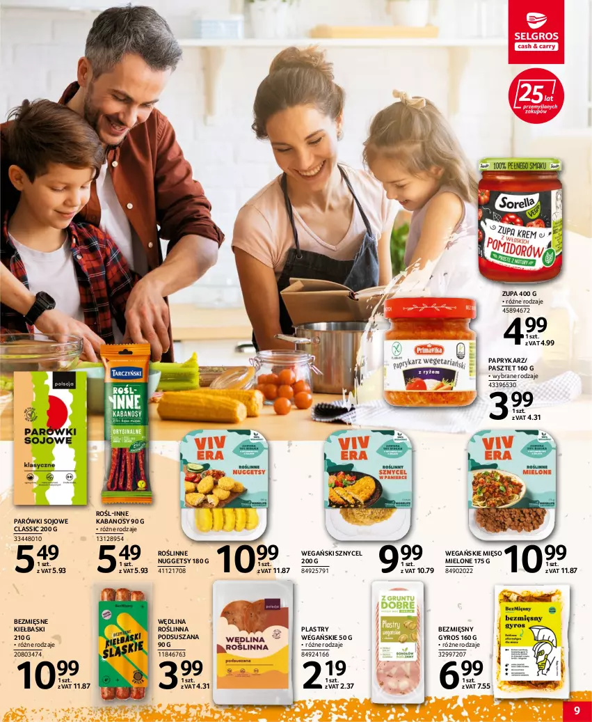 Gazetka promocyjna Selgros - Katalog Pasja i Zdrowie - ważna 15.06 do 29.06.2022 - strona 9 - produkty: Gyros, Kabanos, Mięso, Mięso mielone, Papryka, Paprykarz, Parówki, Pasztet, Wędlina, Zupa