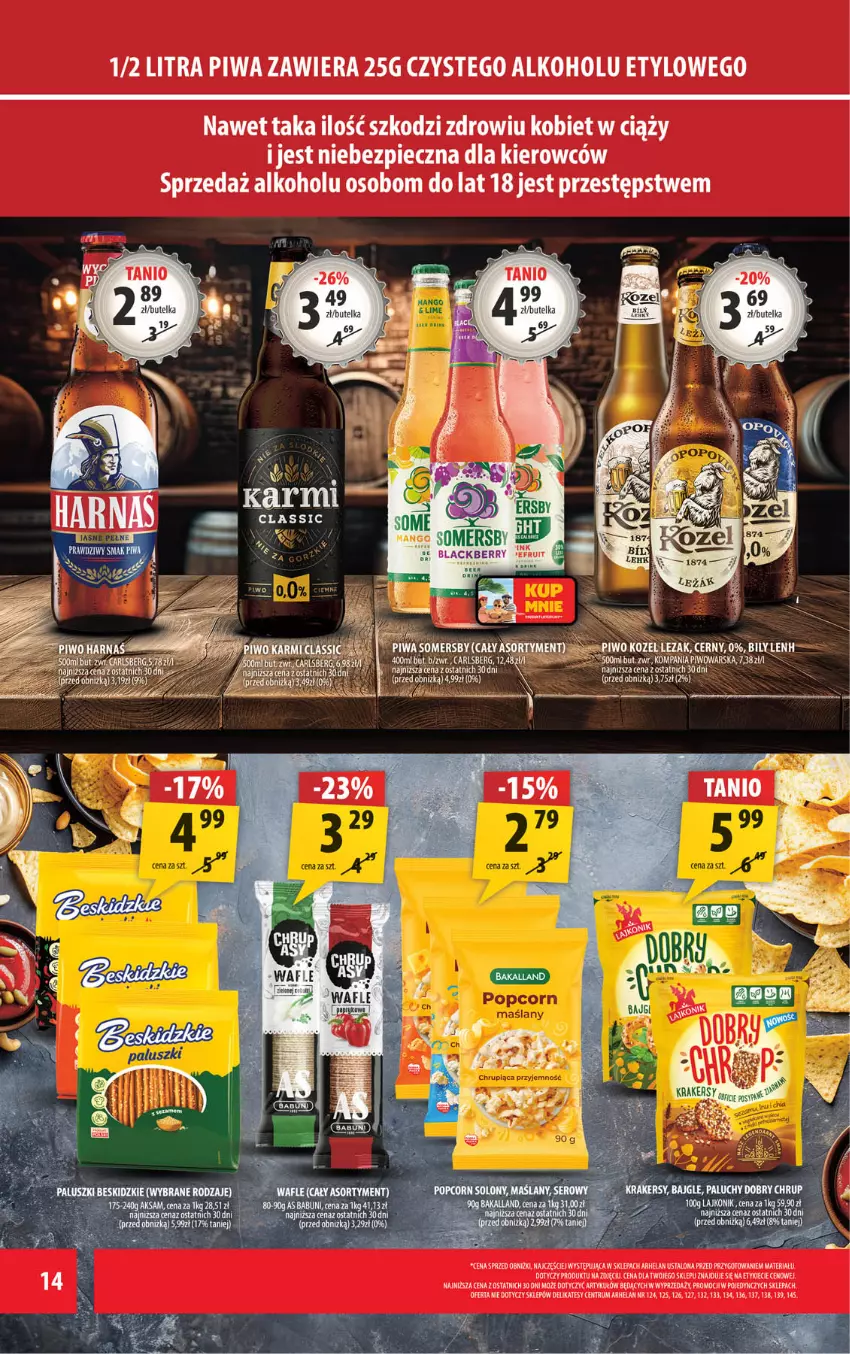 Gazetka promocyjna Arhelan - Gazetka - ważna 23.05 do 01.06.2025 - strona 14 - produkty: Aksam, Gin, Lack, Piec, Piwa, Piwo, Rum