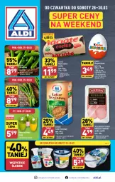 Gazetka promocyjna Aldi - Super ceny na weekend - Gazetka - ważna od 30.03 do 30.03.2024 - strona 1 - produkty: Gra, Cukier, Kiełbasa krakowska, Rzeżucha, Ogórek, Diamant, Cukier trzcinowy, Masło, Kiełbasa, Kinder, Fa