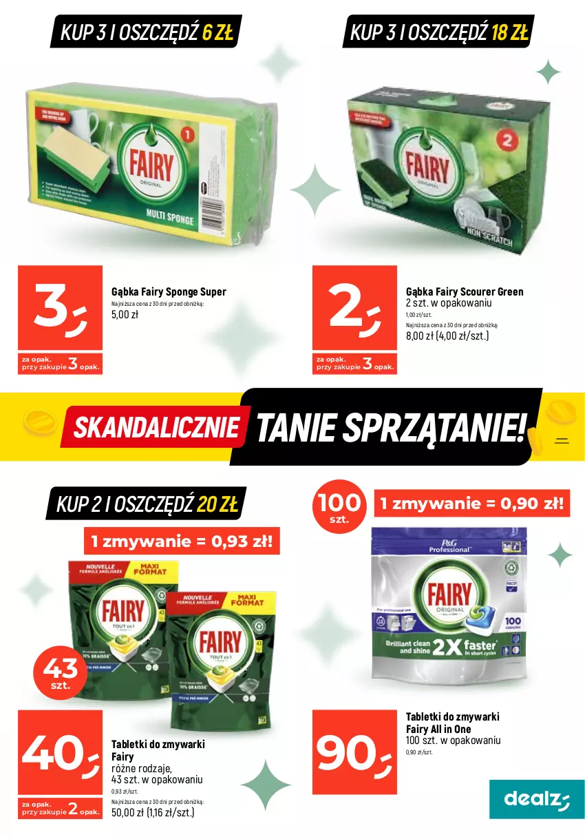 Gazetka promocyjna Dealz - MAKE A DEALZ - ważna 02.01 do 10.01.2024 - strona 17 - produkty: Fa, Fairy, Papier, Ręcznik, Sprzątanie, Tablet, Tabletki do zmywarki, Zmywarki