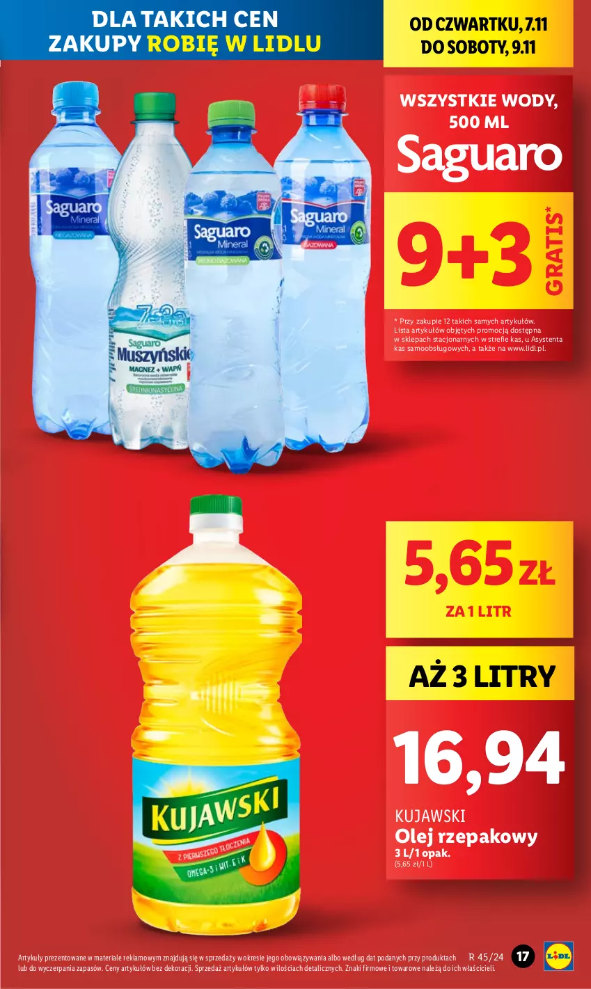 Gazetka promocyjna Lidl - GAZETKA - ważna 07.11 do 09.11.2024 - strona 17 - produkty: Gra, Kujawski, Olej, Olej rzepakowy