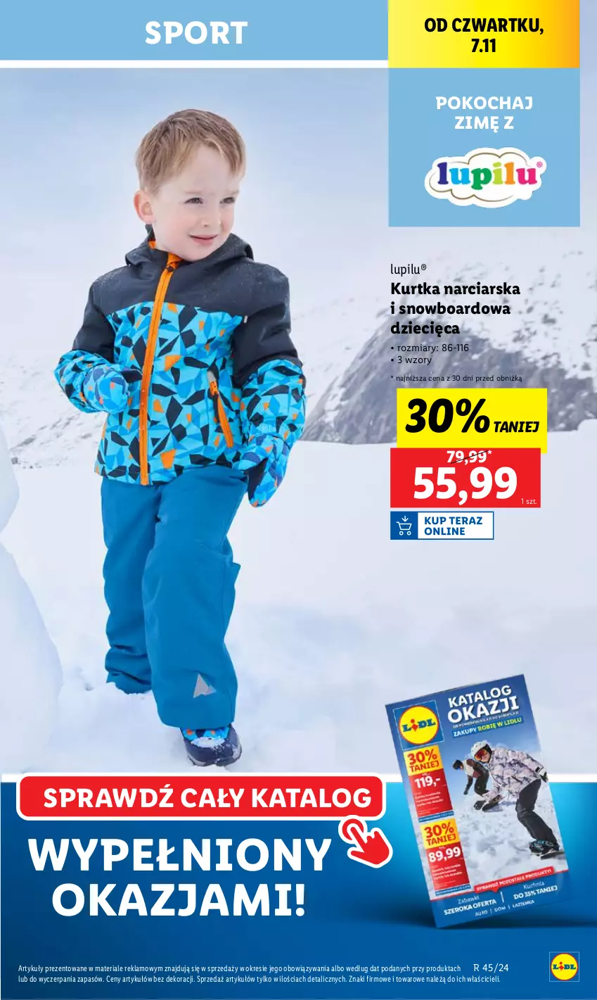 Gazetka promocyjna Lidl - GAZETKA - ważna 07.11 do 09.11.2024 - strona 21 - produkty: Dzieci, Koc, Kurtka, Por, Snowboard, Sport