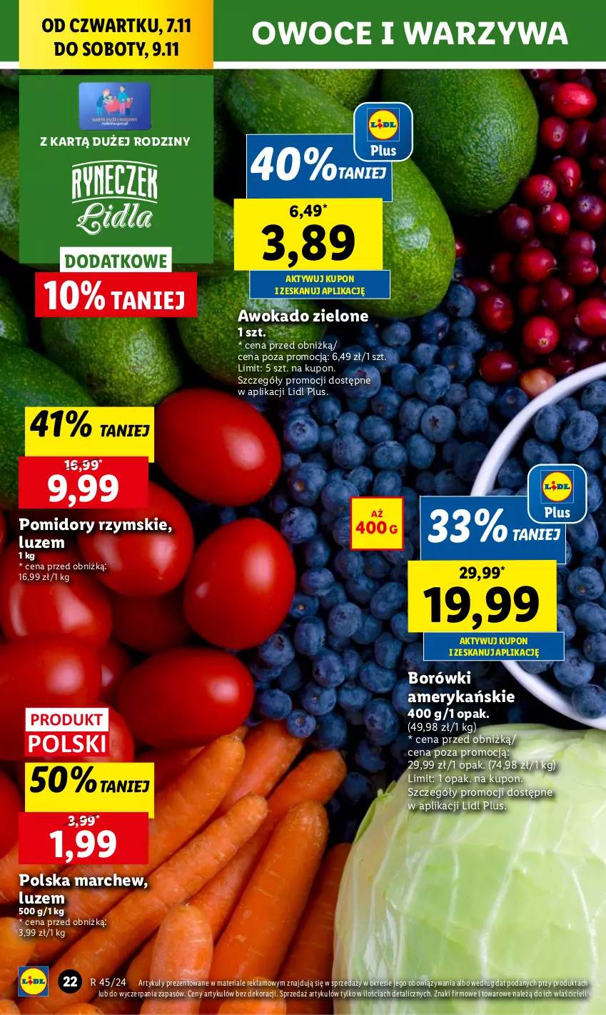 Gazetka promocyjna Lidl - GAZETKA - ważna 07.11 do 09.11.2024 - strona 24 - produkty: Chleb, Owoce, Pomidory, Ser, Warzywa