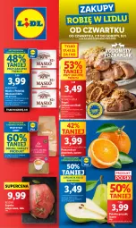 Gazetka promocyjna Lidl - GAZETKA - Gazetka - ważna od 09.11 do 09.11.2024 - strona 1 - produkty: Ser, Szynka wieprzowa, Cukier, Mlekovita, Pomarańcze, Szynka, Gruszki, Rogal, Deser, Masło, Mleko