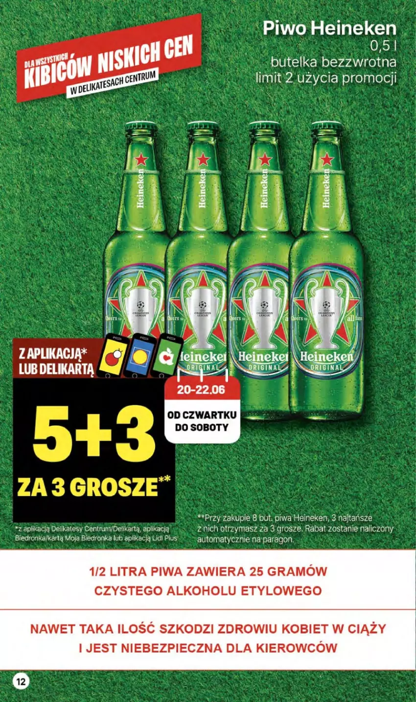 Gazetka promocyjna Delikatesy Centrum - NOWA GAZETKA Delikatesy Centrum od 20 czerwca! 20-26.06.2024 - ważna 20.06 do 26.06.2024 - strona 12 - produkty: Dron, Gra, Heineken, Piec, Piwa, Piwo, Rum