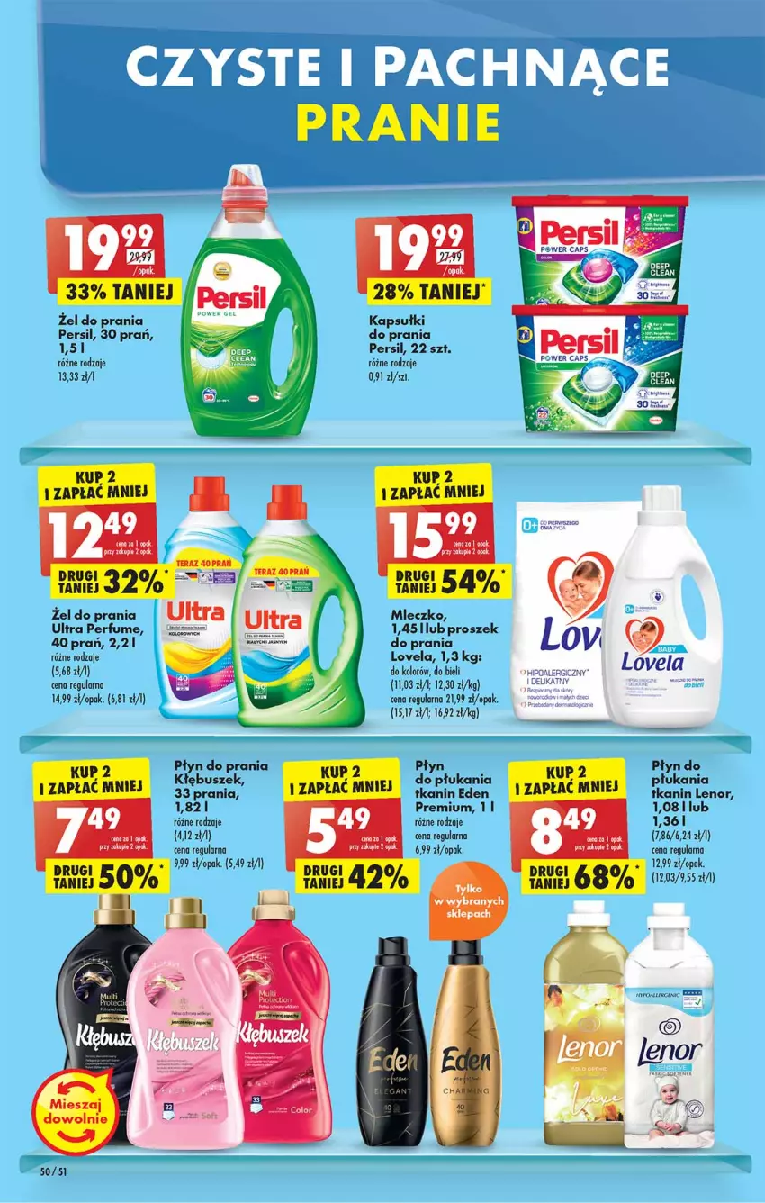 Gazetka promocyjna Biedronka - W tym tygodniu  PN - ważna 09.05 do 14.05.2022 - strona 50 - produkty: Lenor, Lovela, Mleczko, Perfum, Persil, Płyn do prania