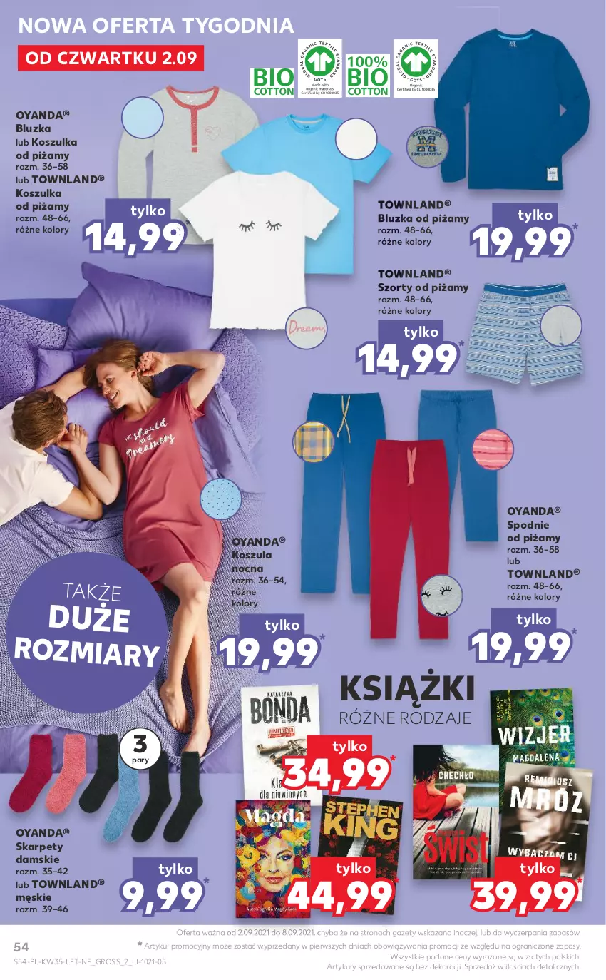 Gazetka promocyjna Kaufland - OFERTA TYGODNIA - ważna 02.09 do 08.09.2021 - strona 54 - produkty: Gra, Karp, Kosz, Koszula, Koszula nocna, Koszulka, Spodnie, Szorty