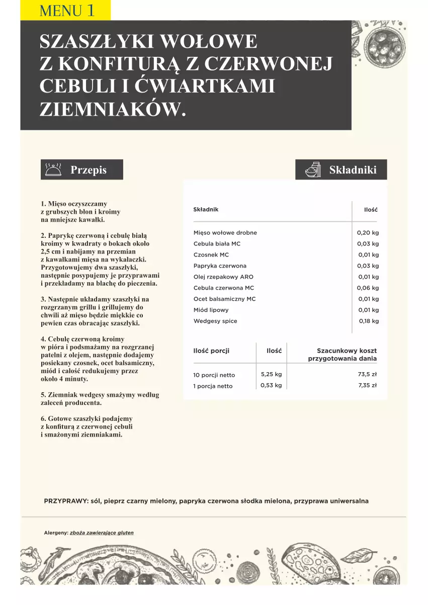 Gazetka promocyjna Makro - [Oferta specjalna] PrzyGOTUJ apetyczne menu! - ważna 01.03 do 31.03.2022 - strona 6 - produkty: Cebula, Cebula biała, Cebula czerwona, Czosnek, Grill, Kawa, Kosz, Mięso, Miód, Nuty, Ocet, Ocet balsamiczny, Olej, Olej rzepakowy, Papryka, Papryka czerwona, Piec, Pieprz, Por, Przyprawa uniwersalna, Przyprawy, Sól