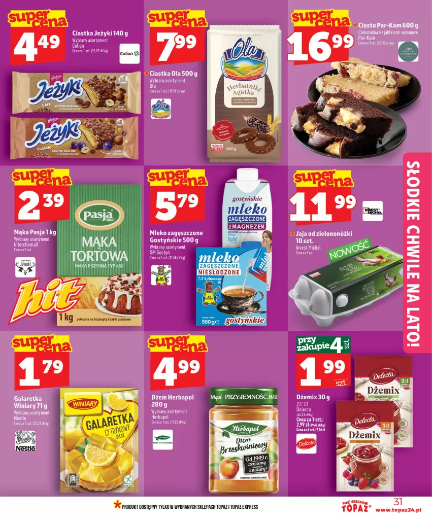 Gazetka promocyjna Topaz - Gazetka - ważna 25.06 do 01.07.2026 - strona 31 - produkty: Biszkopty, Top
