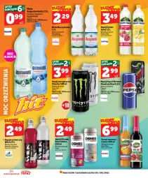 Gazetka promocyjna Topaz - Gazetka - Gazetka - ważna od 01.07 do 01.07.2026 - strona 34 - produkty: Top, Mus, Napój energetyczny, Mirinda, Coca-Cola, Vitamin napój, Pepsi, Muszynianka, Woda mineralna, Woda, Napój