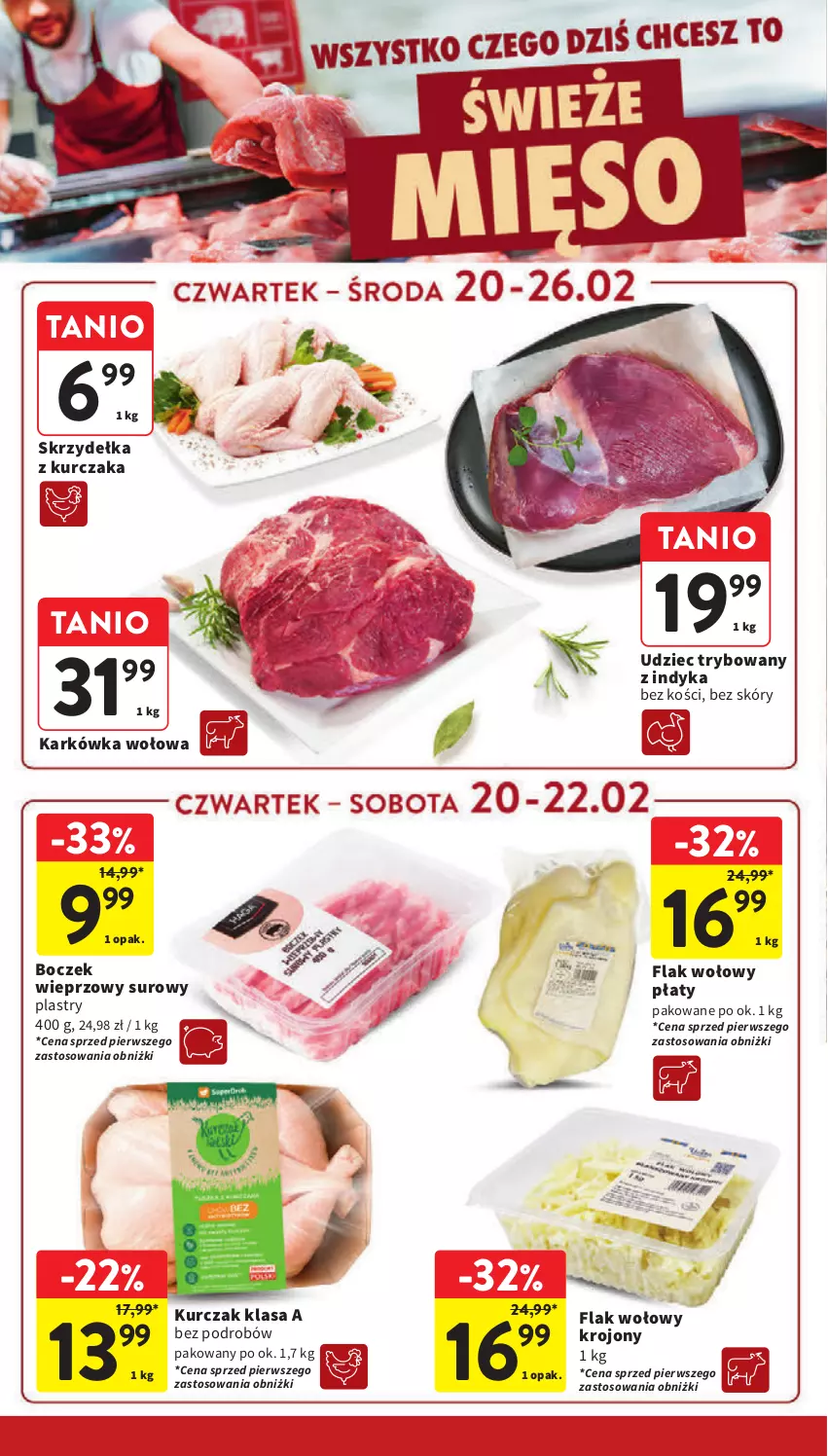 Gazetka promocyjna Intermarche - Gazetka Intermarche - ważna 20.02 do 26.02.2025 - strona 12 - produkty: Boczek, Boczek wieprzowy, Kurczak, Skrzydełka z kurczaka