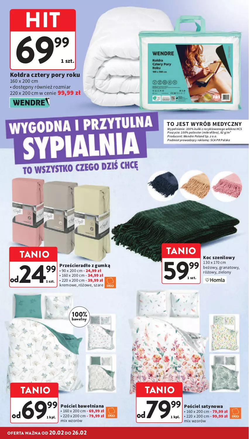 Gazetka promocyjna Intermarche - Gazetka Intermarche - ważna 20.02 do 26.02.2025 - strona 32 - produkty: Gra, Granat, Koc, Kołdra, Por, Pościel, Prześcieradło