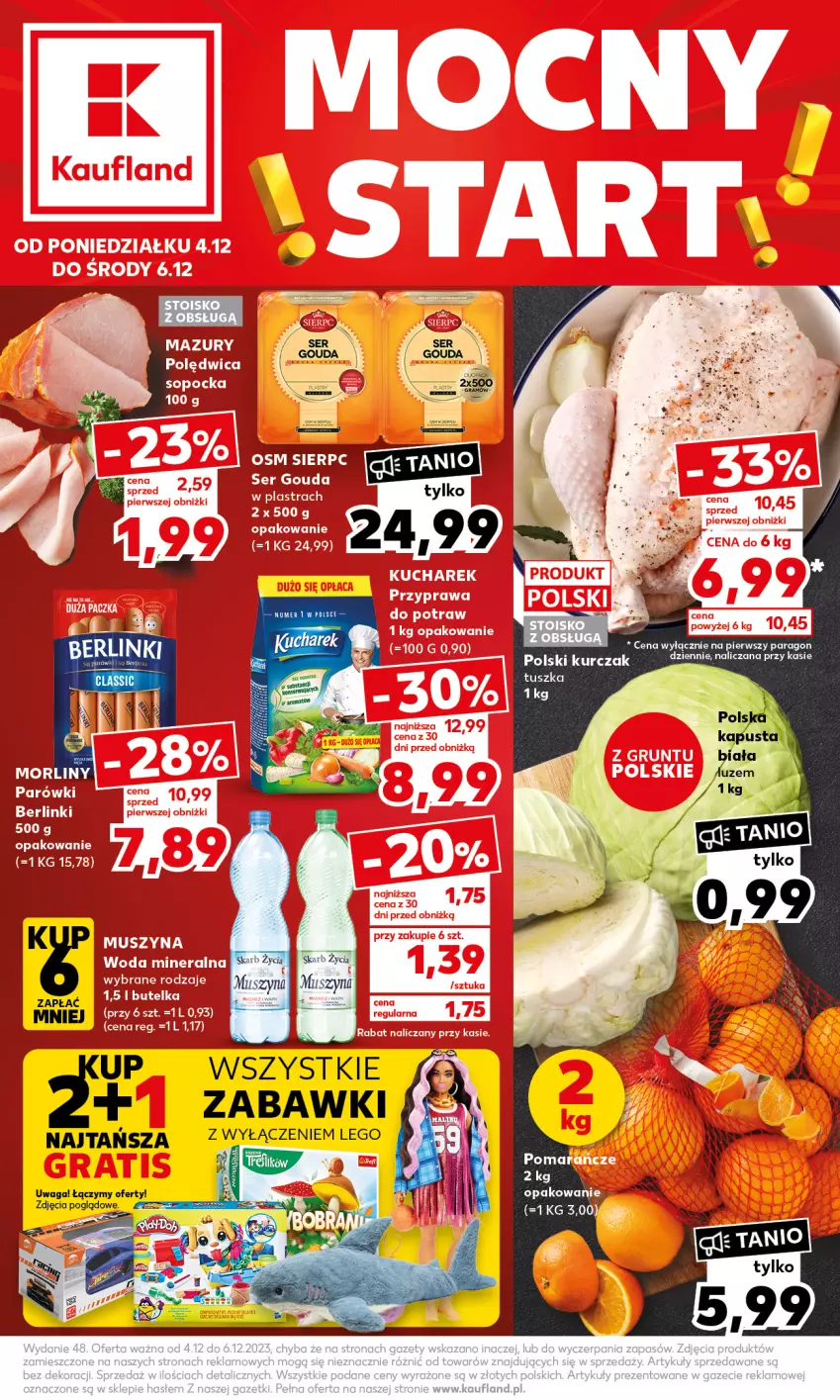 Gazetka promocyjna Kaufland - Mocny Start - ważna 04.12 do 06.12.2023 - strona 1 - produkty: Kurczak, LEGO, Waga